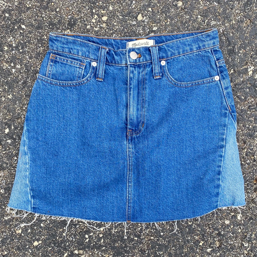 Madewell Classic Blue Denim Skirt